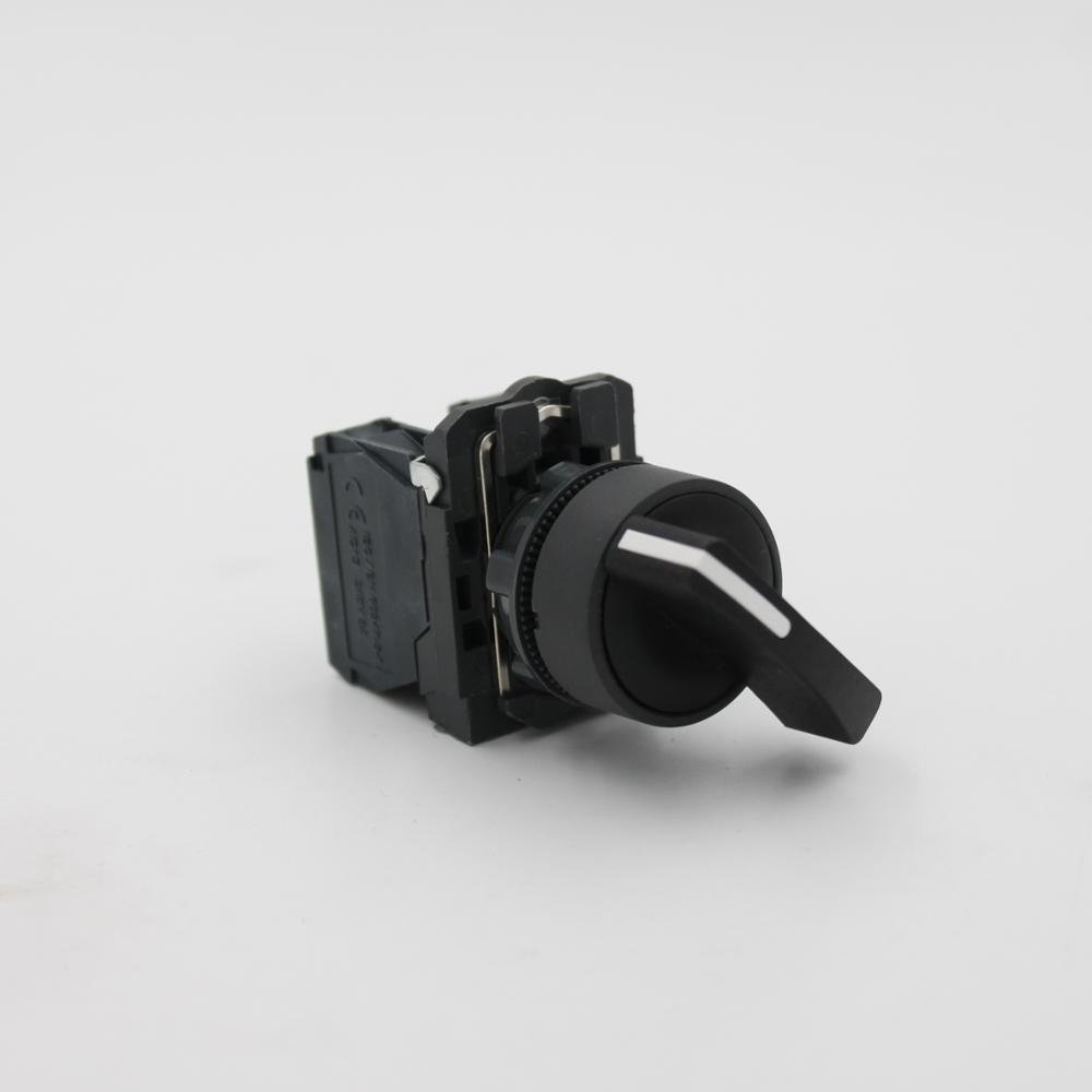 22mm Long Handle 3-Position Selector Switch XB5 AJ53 Model With Off-On Function 2NO Push Button Switches Combination