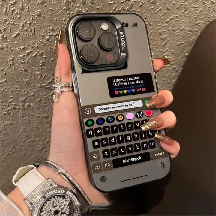 Bulk Colours Print Keyboard Design Hard PC Phone Case For iPhone 15 14 13 12 11 pro max Shockproof Protect Back Cover Shell