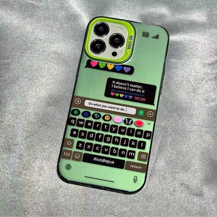 Bulk Colours Print Keyboard Design Hard PC Phone Case For iPhone 15 14 13 12 11 pro max Shockproof Protect Back Cover Shell