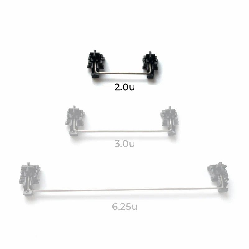 Kailh Stabilizers PCB Mounted Screw-in Switch Satellite 6.25u 2u Mechanical Keyboard Modifier Keys Stabilizers