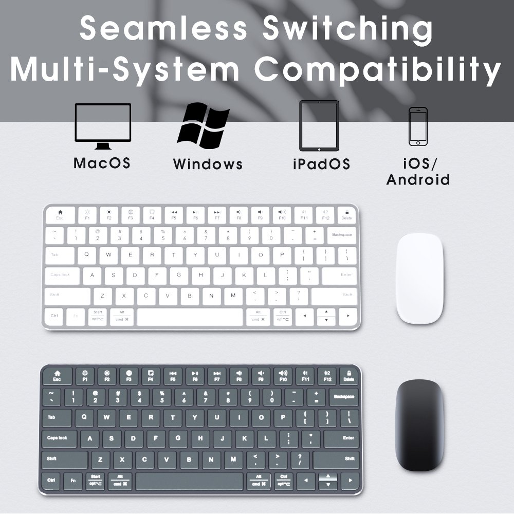 SAMA Ultra-Thin Rechargeable BT Laptop Desktop Computer Keyboard And Mouse Set Wireless Gaming Keyboard Mouse Combos