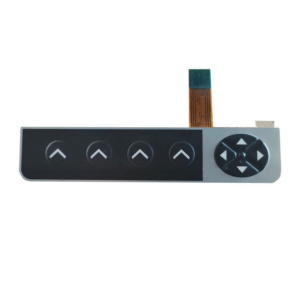 custom waterproof PC PET acrylic black membrane panel membrane switch keyboard control panel switch