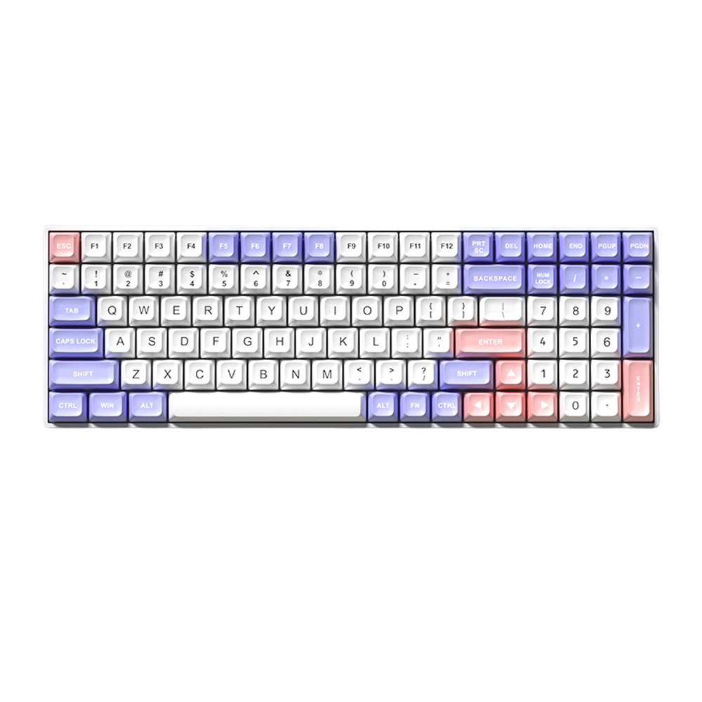 XK100B Professional 100 Key LED Backlit Mechanical Gaming Keyboard USB Wired 75 Percent Wireless Charger Desktop Type C Keyboard