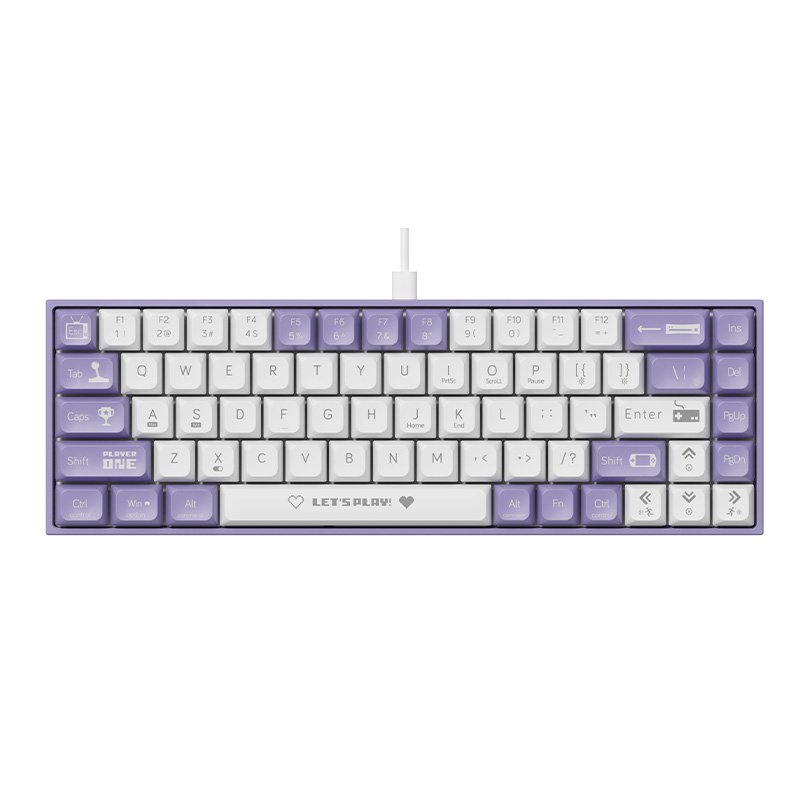 AK680 65% Keyboard 60% Teclado 68 Key Ergonomic Gaming Keyboard Hot Swap LED Backlit Mechanical Keyboard