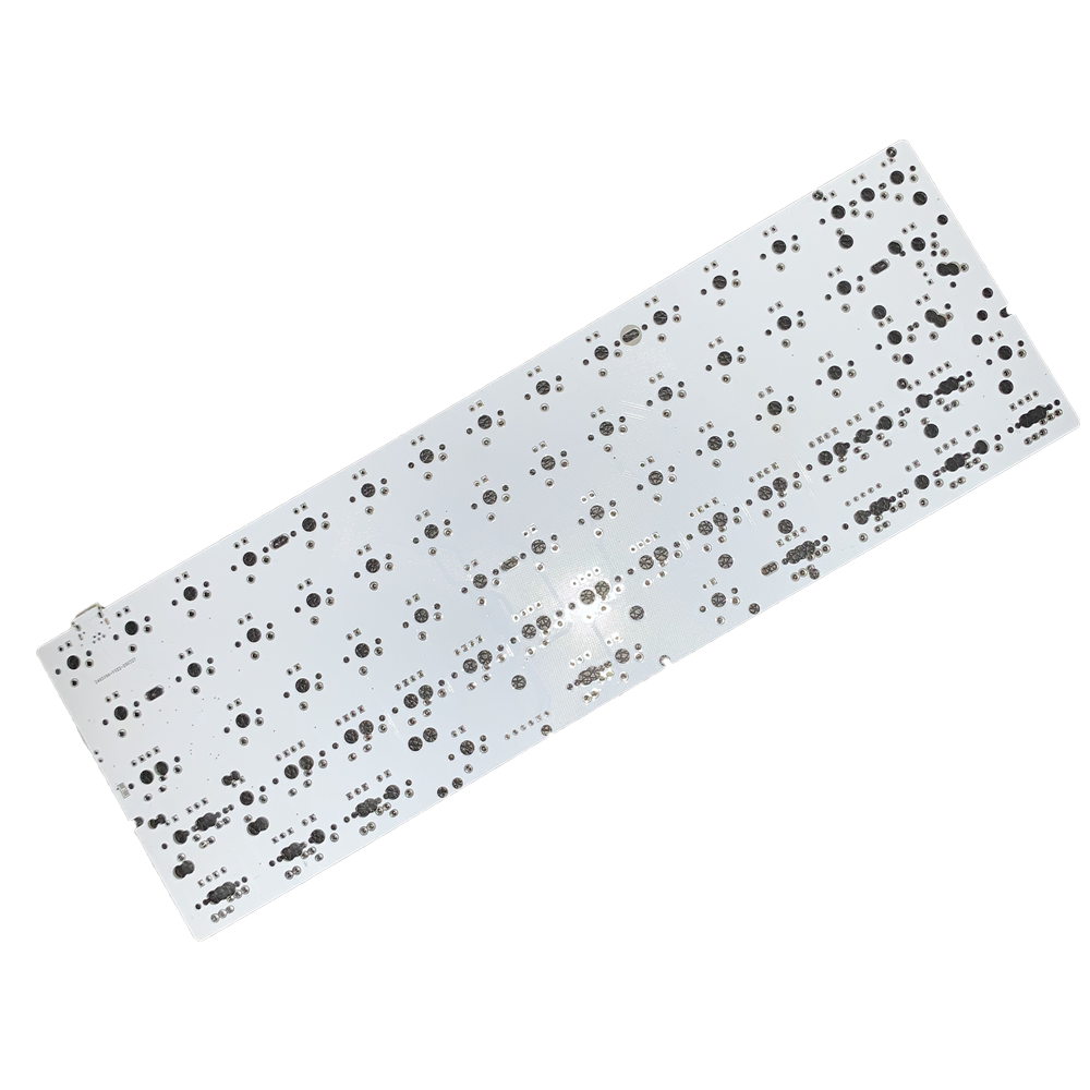 Black core FR4 and CEM3 supported Qmk Via 60 mechanical keyboard pcb hot swap rgb