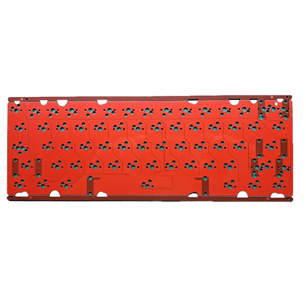 Black core FR4 and CEM3 supported Qmk Via 60 mechanical keyboard pcb hot swap rgb