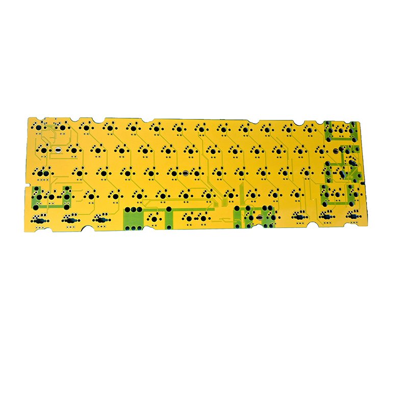 Black core FR4 and CEM3 supported Qmk Via 60 mechanical keyboard pcb hot swap rgb