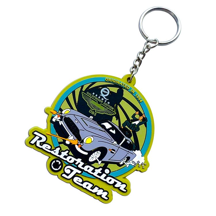 Cheap Anime Keychain Personalized Promotional Different Shapes PVC Rubber Keychain Custom Logo Letter Different Colors Keychain