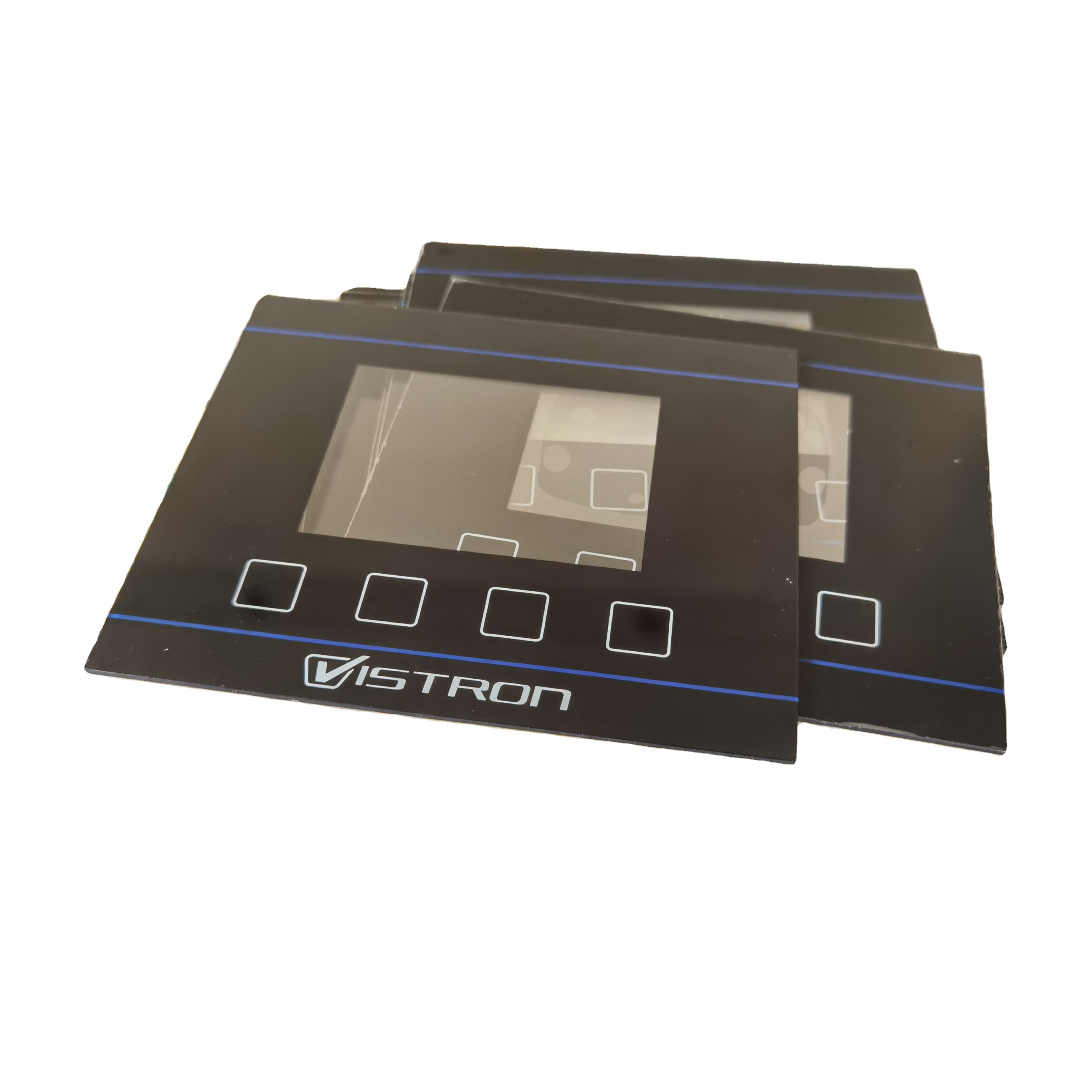 Factory overlay front panel custom decorative control panels transparent acrylic panel