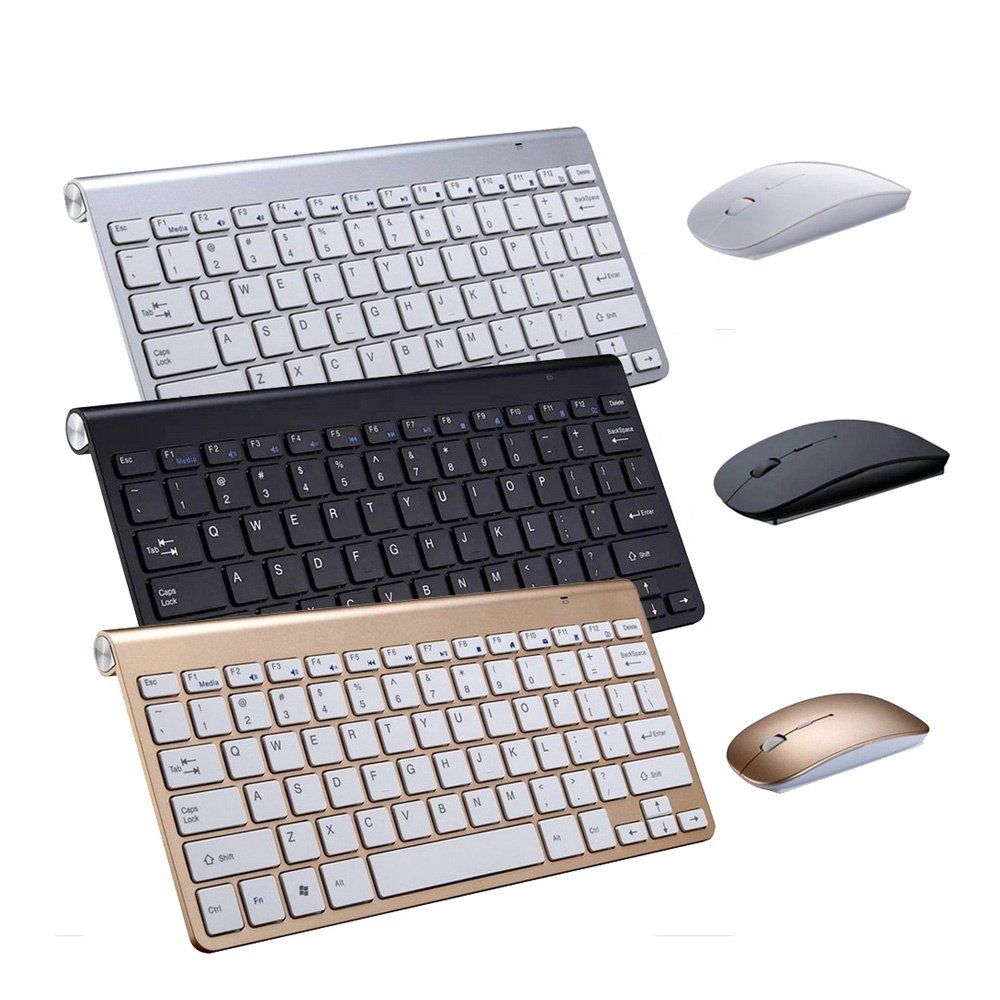 2.4G USB Wireless Office Keyboard and Mouse combo Mini Multimedia Keyboard Mouse Set For Notebook Laptop Mac Desktop PC