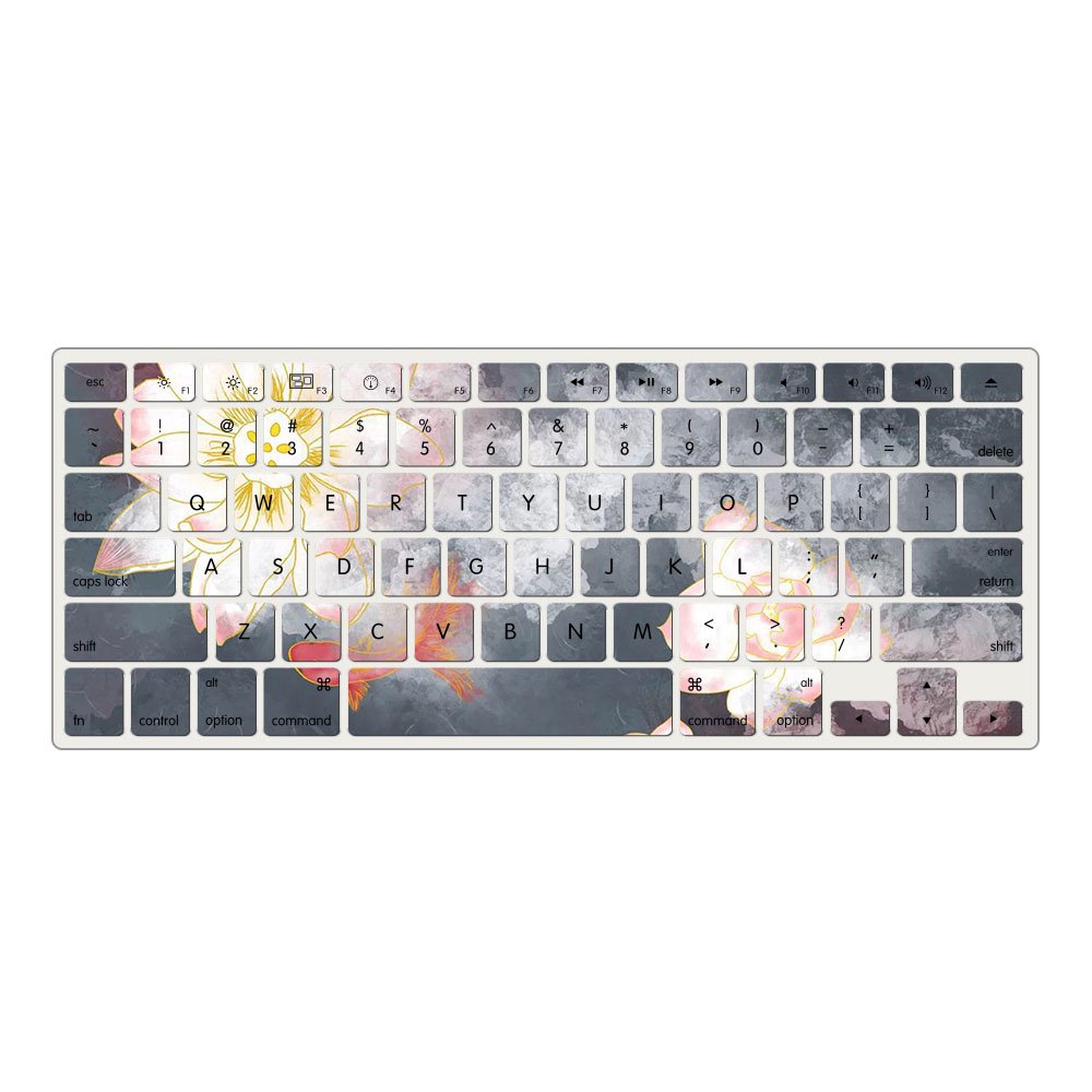 Color Customize Waterproof Colored Laptop Keyboard Silicone Skin Keyboard Cover For Macbook