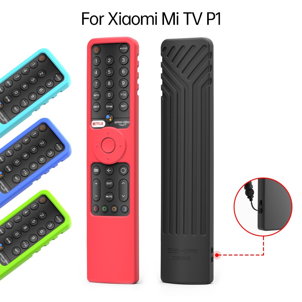Silicone Remote Control Case For Xiaomi Mi TV P1 50 43 P1E Q1 75 Q1E 55 XMRM-19 Voice Cover Remote Shell