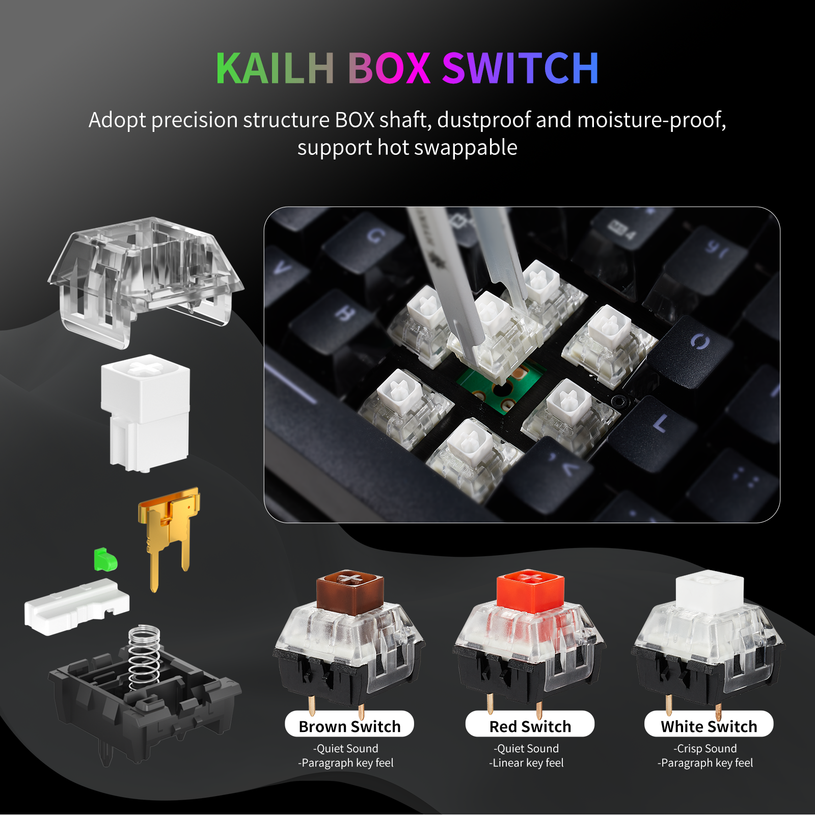 87 Keys RGB Backlit Compact Mini Keyboard USB Type-C Wired Hot Swap Ergonomic Red Switch Gaming Mechanical Keyboard For Laptop