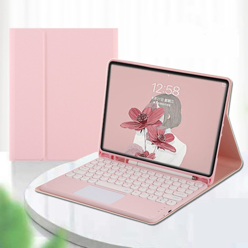 Magnetic Keyboard Cover for 10th Generation iPad with Pencil Holder, Stand, and Folio Protection for iPad 10.9-inch 2022 Model