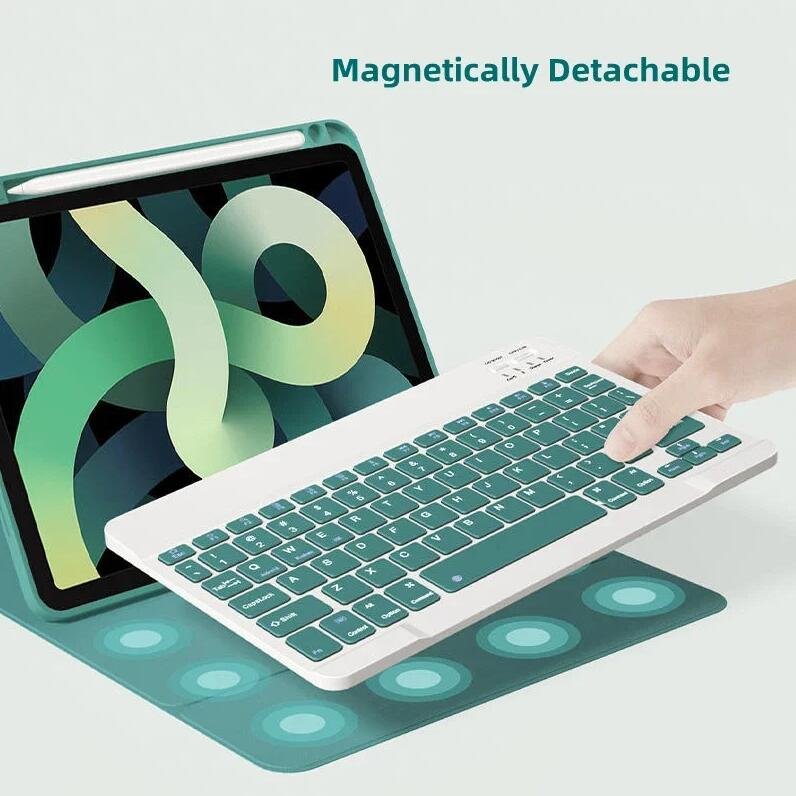 Keyboard Case with Pencil Holder Cover For Huawei MatePad SE 11 2024 AGS6-W00 11-inch Keyboard Russian Spanish