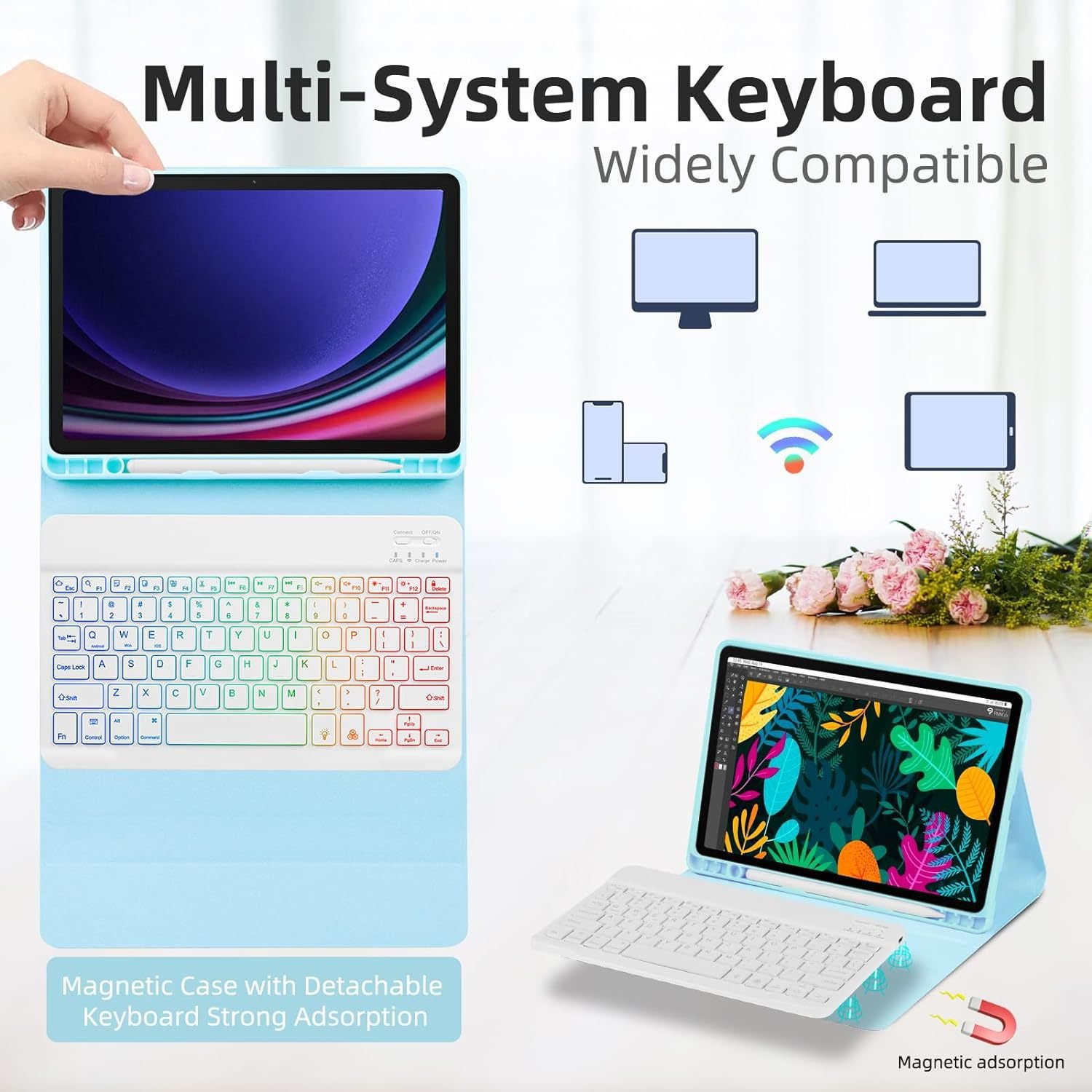 tablet pc leathercase for Samsung Tab A9 A10 6 lite tablet case for samsung tablet covers 360 rotatable for ipad pro 13 inch