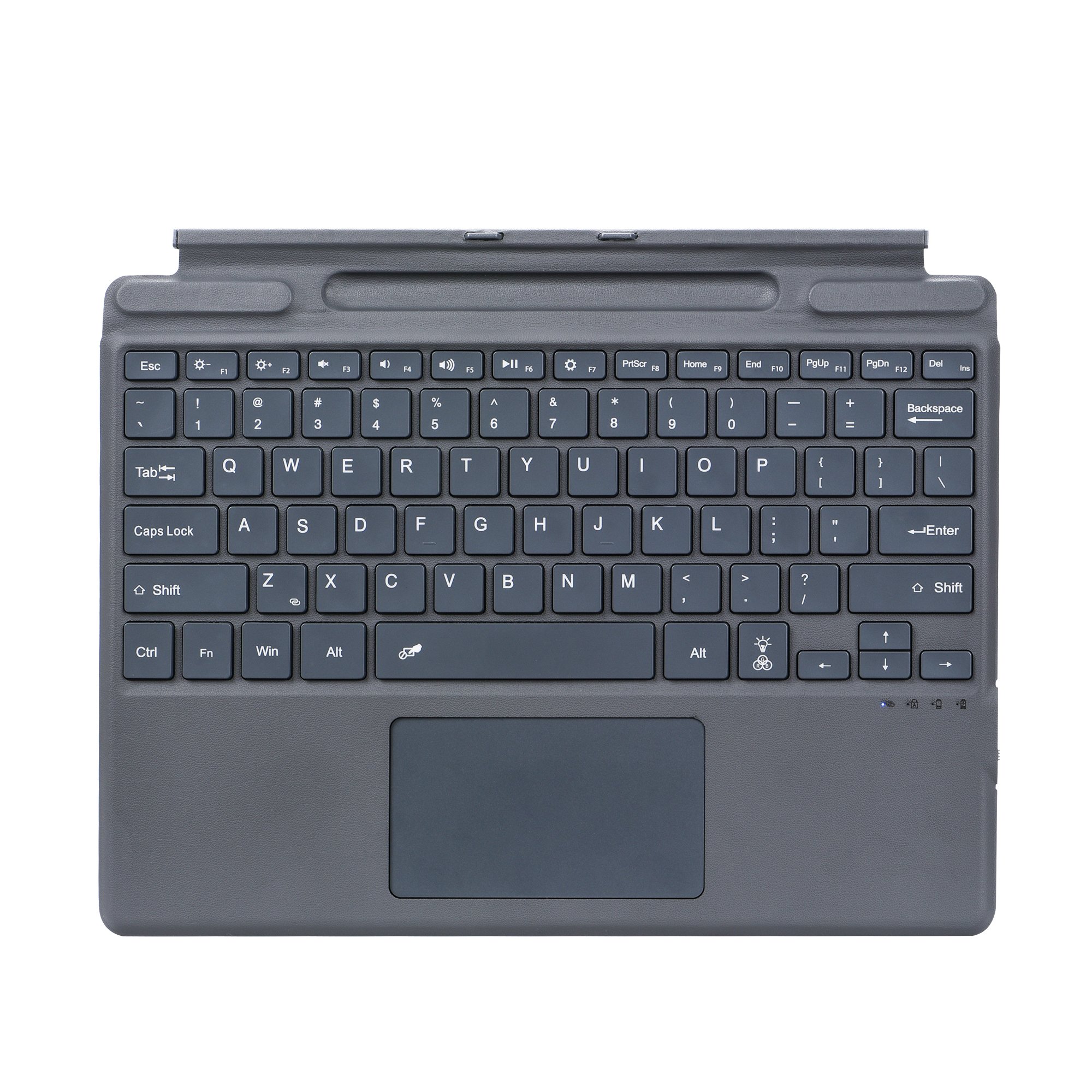 Smart Wireless QWERTY Gaming Keyboard Cover for Surface Pro 8/9/X New with Backlight Touchpad Fashionable Design
