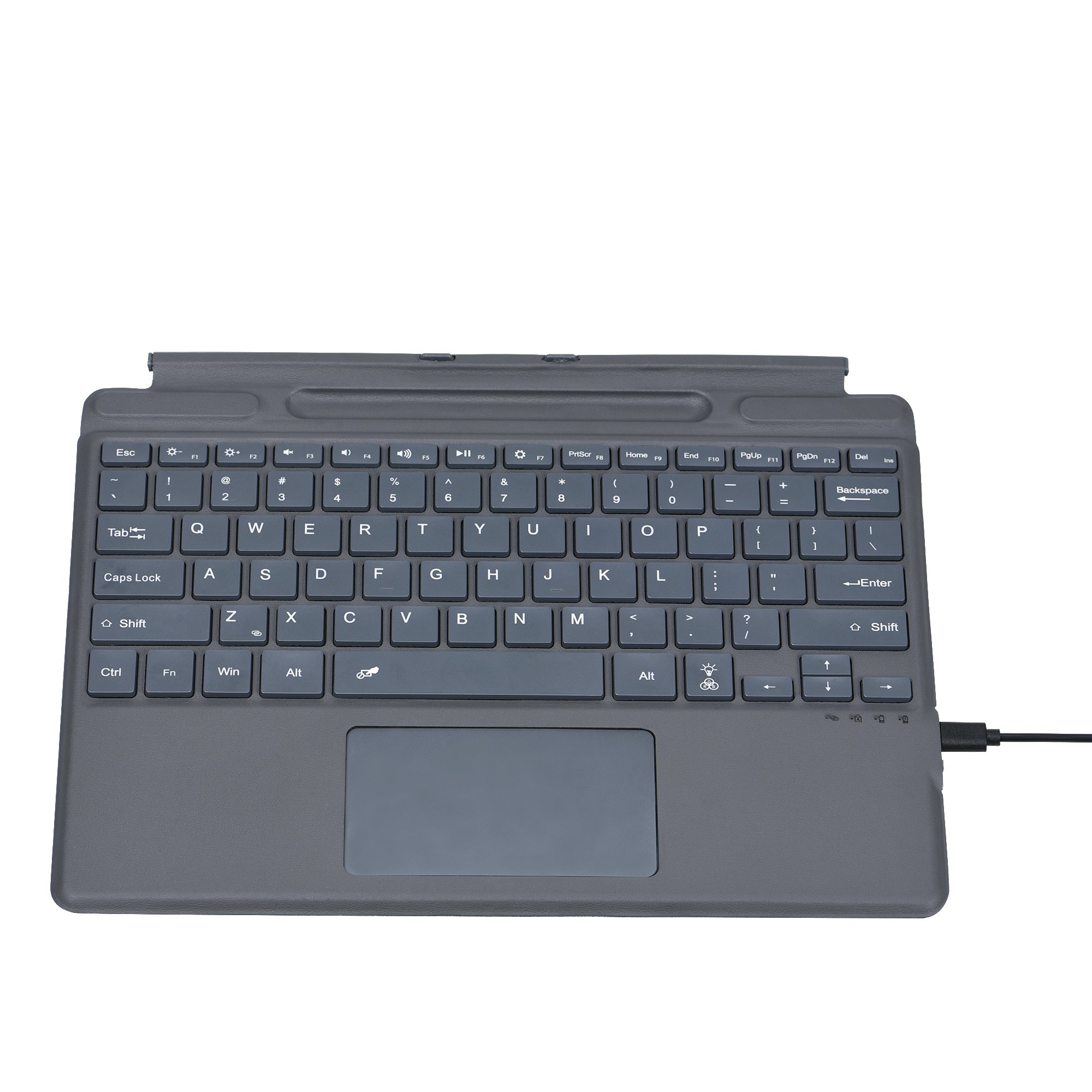 Smart Wireless QWERTY Gaming Keyboard Cover for Surface Pro 8/9/X New with Backlight Touchpad Fashionable Design