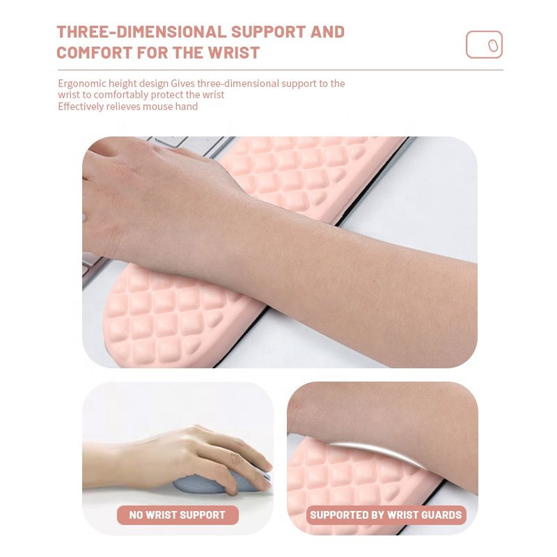 Cartoon Cute Memory Foam Mouse Pad Wrist Rest Mat Smooth Printing Gaming Mouse Pad Keyboard Pad Custom Mouse Mat for Office Home