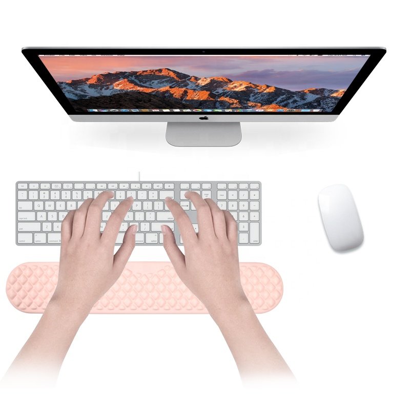 Cartoon Cute Memory Foam Mouse Pad Wrist Rest Mat Smooth Printing Gaming Mouse Pad Keyboard Pad Custom Mouse Mat for Office Home