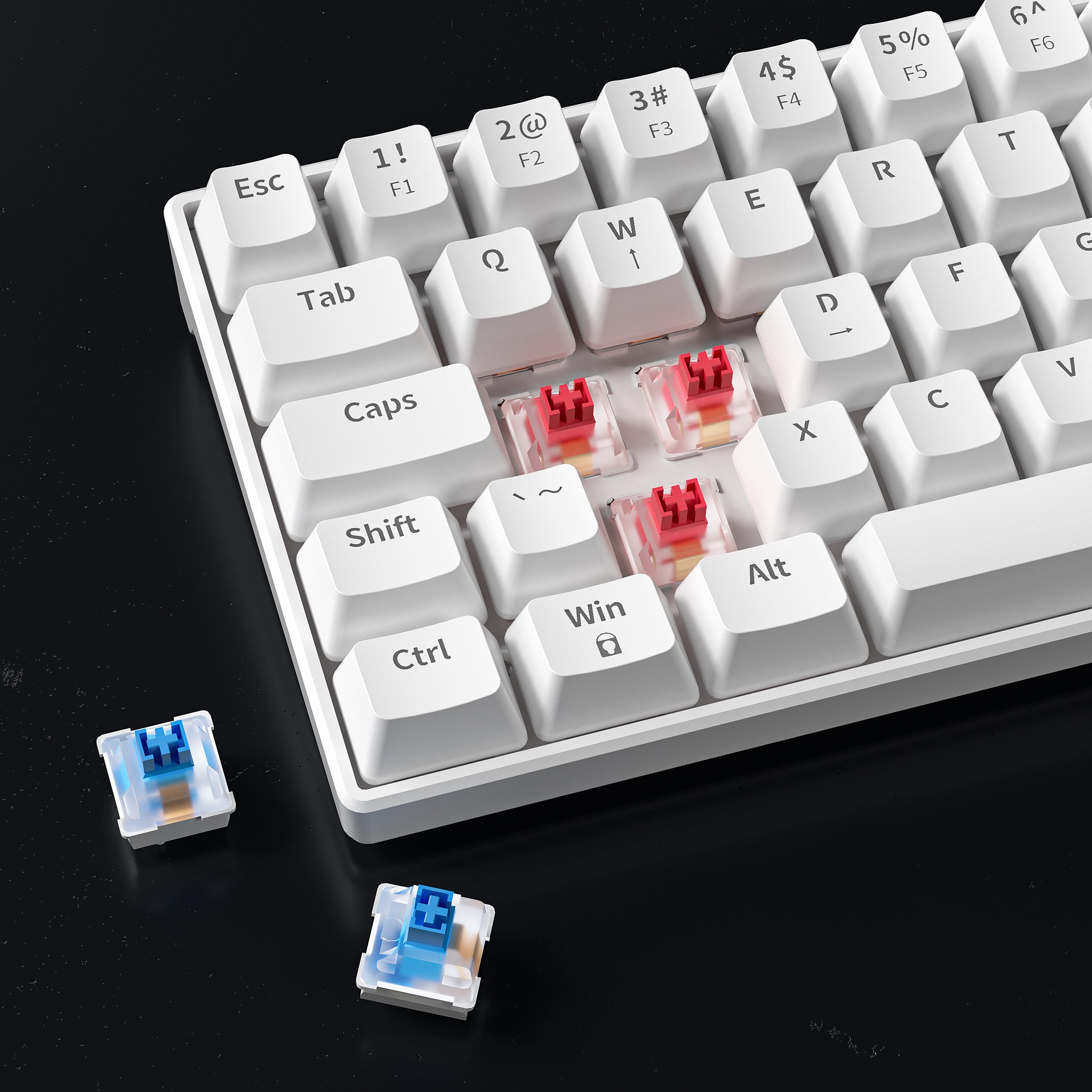 Mechanical Keyboard Switch 3-pin Silver Red Black Blue Brown Axis Clear RGB Switch for OUTEMU Cherry gaming Keyboard