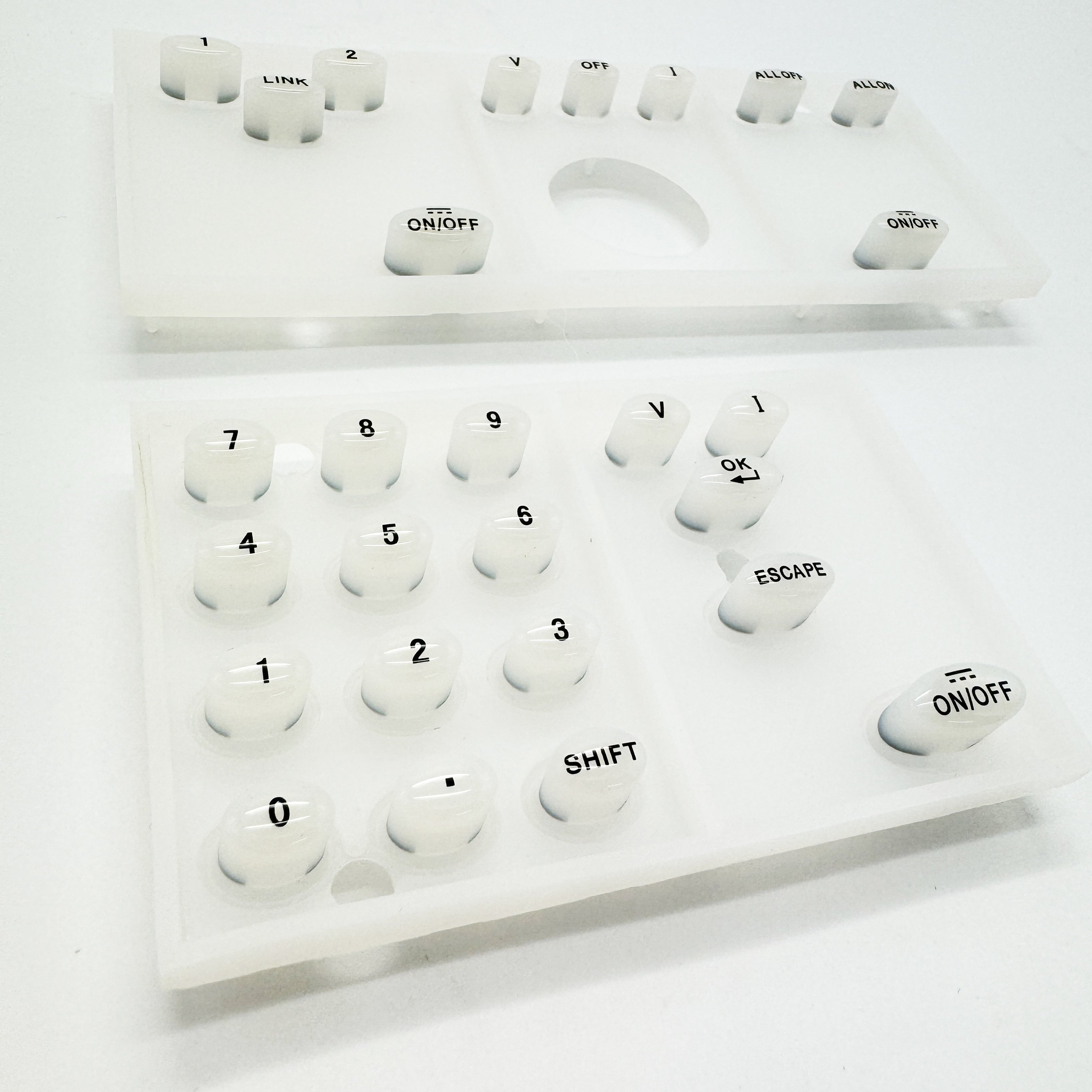 OEM ODM.Professional custom silicone products, used for medical equipment Button keyboard, using advanced Epoxy coating process