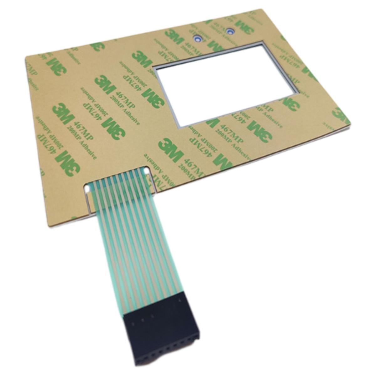 Custom Prototype Membrane Keypad and Keyboard Switch with 3M467 Adhesive for Million Times Life Push Button Switches