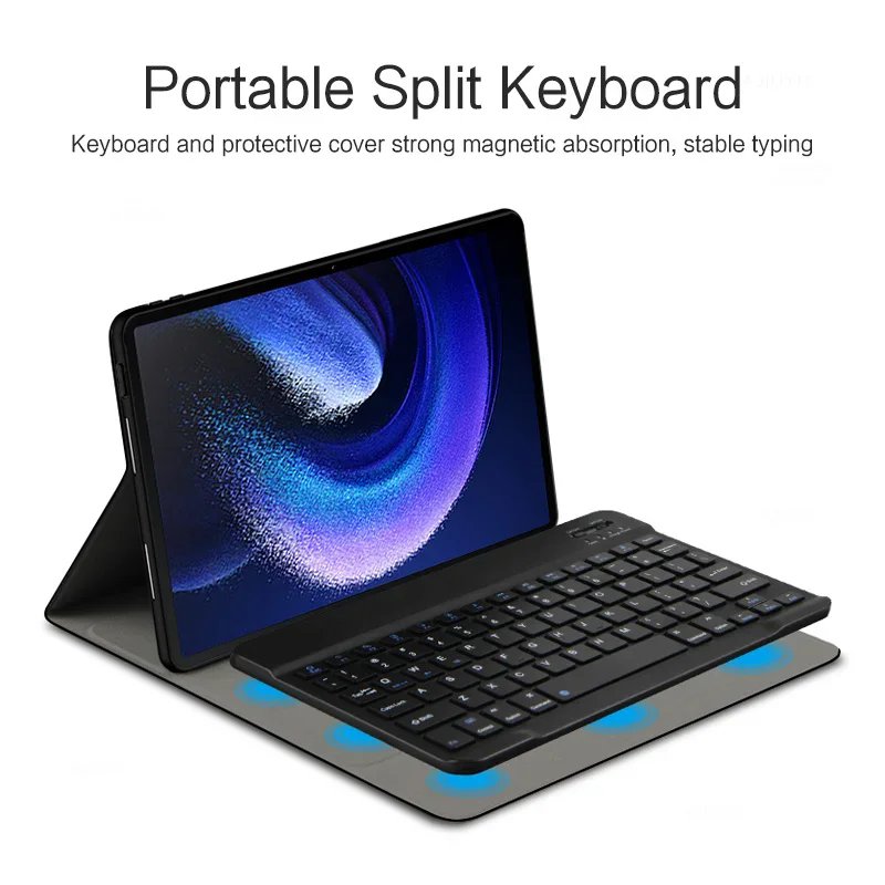 Case With Keyboard For Xiaomi Redmi Pad Pro Case 12.1 Inch Detachable Keyboard For Redmi Pad Pro Keyboard Case Stand Capa Funda