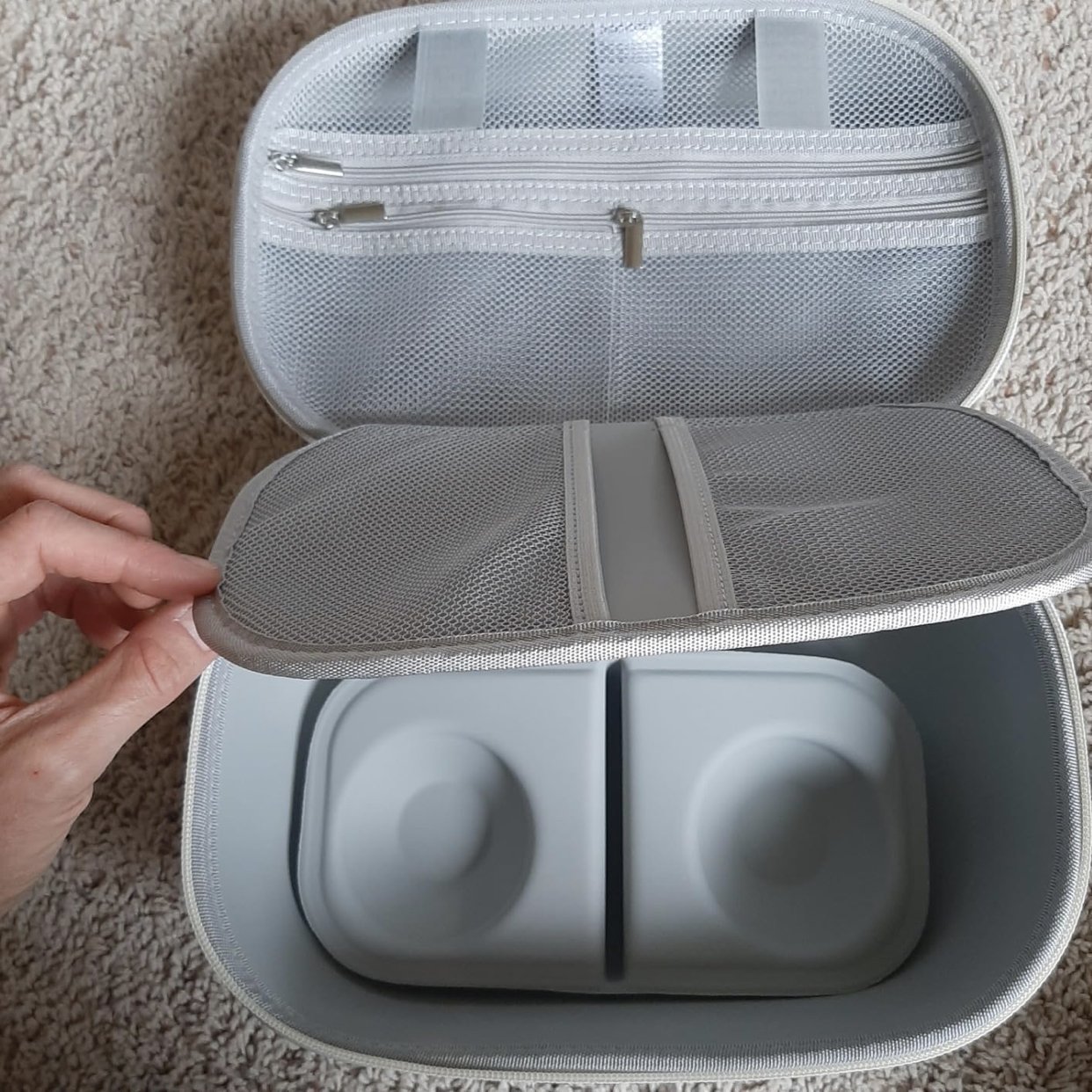 Customized EVA hard shell breast pump tool case Outdoor portable travel breast pump bag