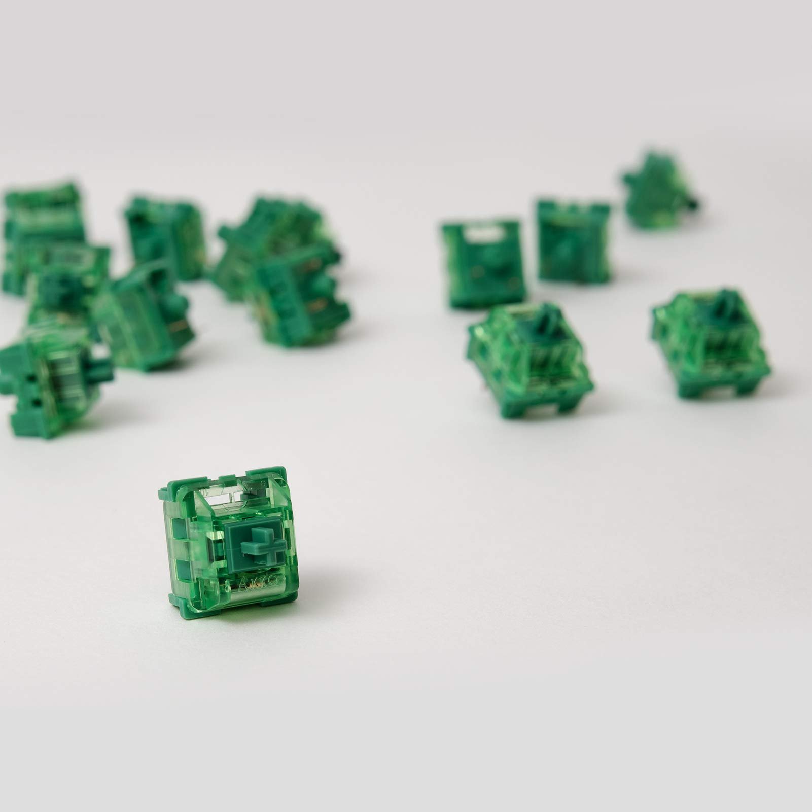 45 Pieces/Box Akko V3 Pro Matcha Green Switches 3 Pin 50gf Linear Switch for DIY Mechanical Keyboard Switches