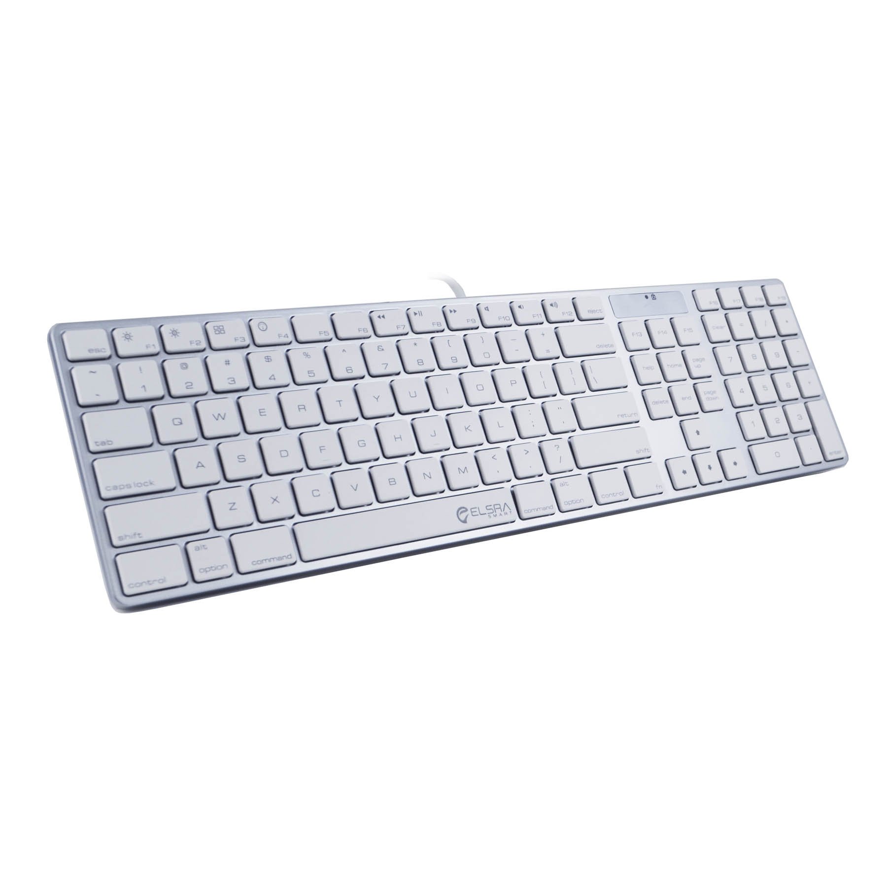 Full Size Mac Compatible USB Wired Keyboard with Silicone Cover Skin for Mac