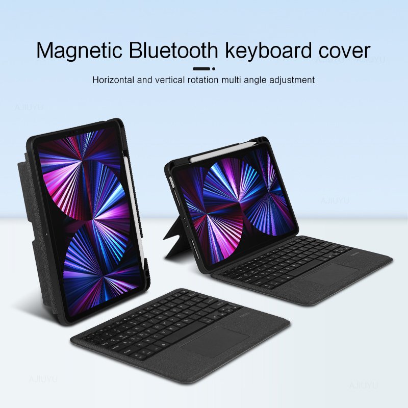 10.2 10.5 11 12.9 Inch Keyboard Tablet Case For iPad Pro 2021 2020 2018 iPad Air 3 4 5