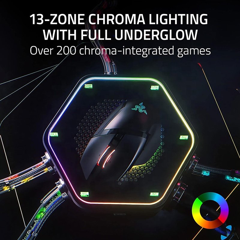 Razer Basilisk V3 Pro Wireless Gaming Mouse Optical Switches Gen 3 HyperScroll Wheel Chroma RGB 11 Programmable Buttons