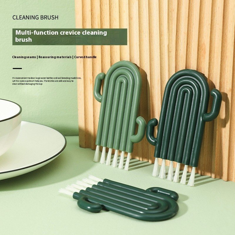 Cup cover keyboard gap brush curled cup cleaning brush bottle groove multi-purpose brush