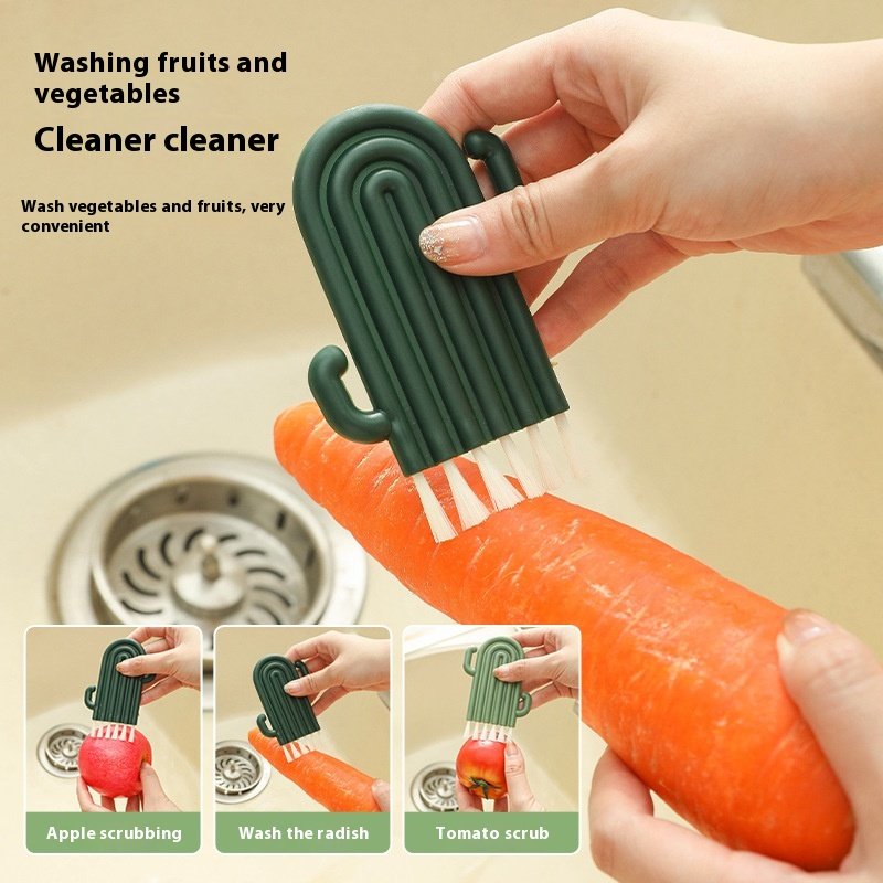 Cup cover keyboard gap brush curled cup cleaning brush bottle groove multi-purpose brush
