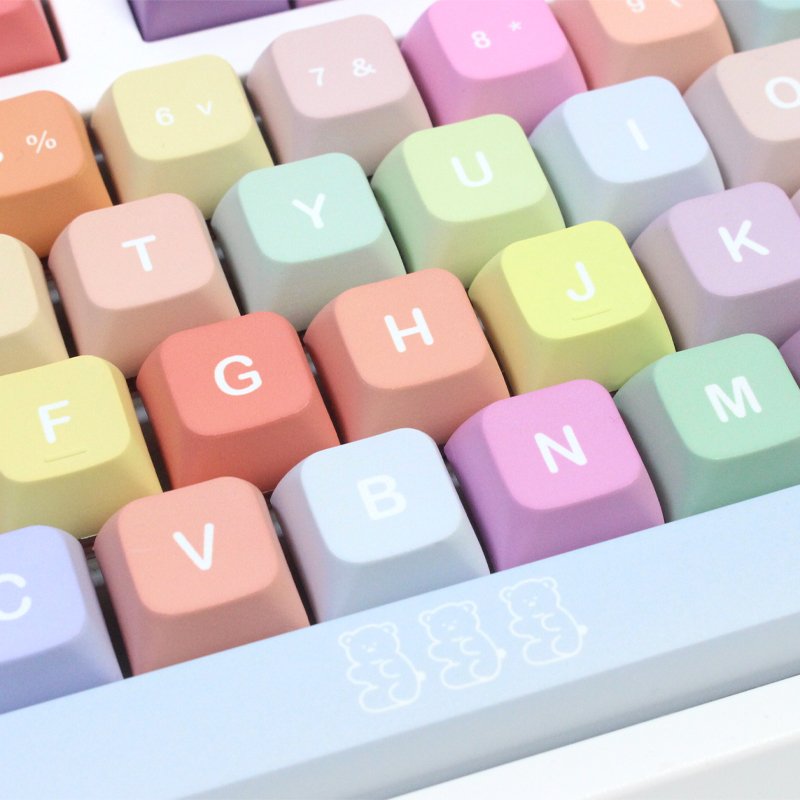 133 keys Gummy Bears PBT XDA Profile Mechanical Keyboard DIY Keycaps Set for MX switch