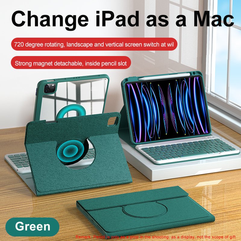 iFacemall Wholesale Support Custom Detachable Leather Magnetic Keyboard Tablet Case Keyboard for iPad Pro Air 10.9/ 11 inch