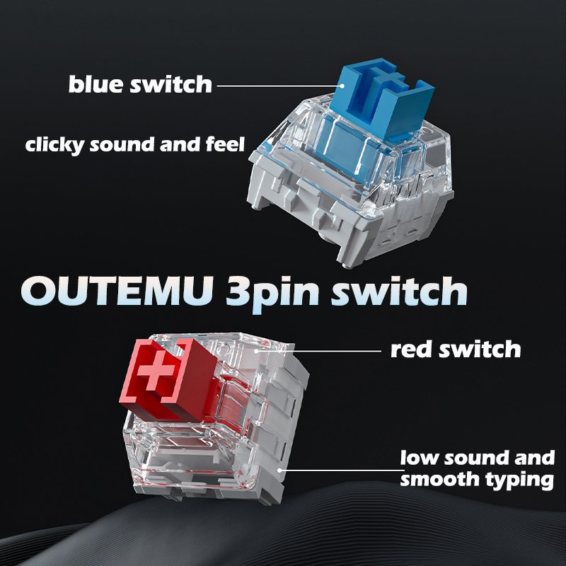90% Keyboard 94 Keys Hot Swappable Blue Red Switch PBT Keycaps Computer Gaming USB Wired Mechanical Keyboard for call of duty