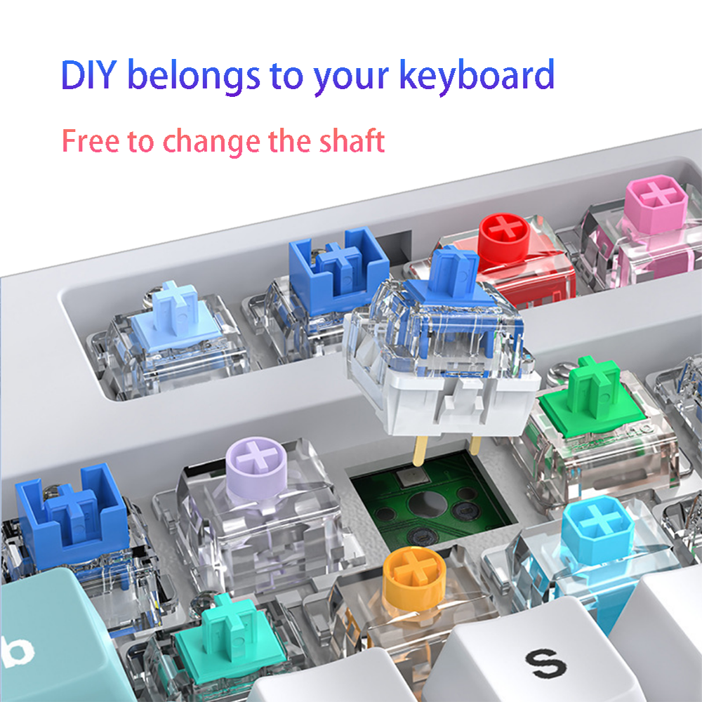 100pcs Gaming Keyboard Switch Tester for Mechanical Switch Kailh Switch with Keycaps