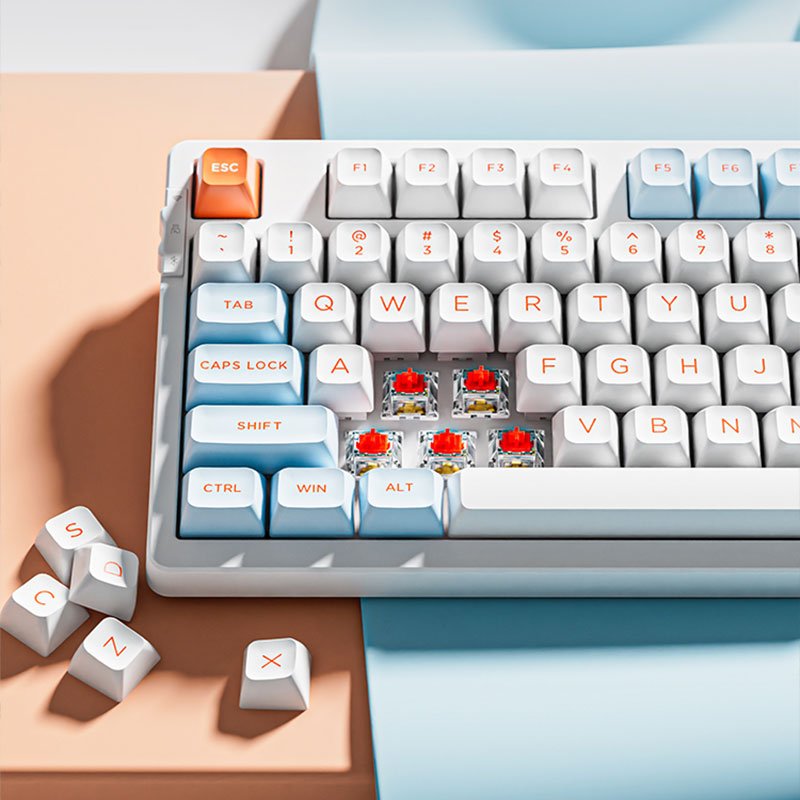 98 Keys Wireless Keyboard Bluetooth Multi Mode RGB Can DIY Hot Swappable Mechanical Keyboard Custom Wholesale