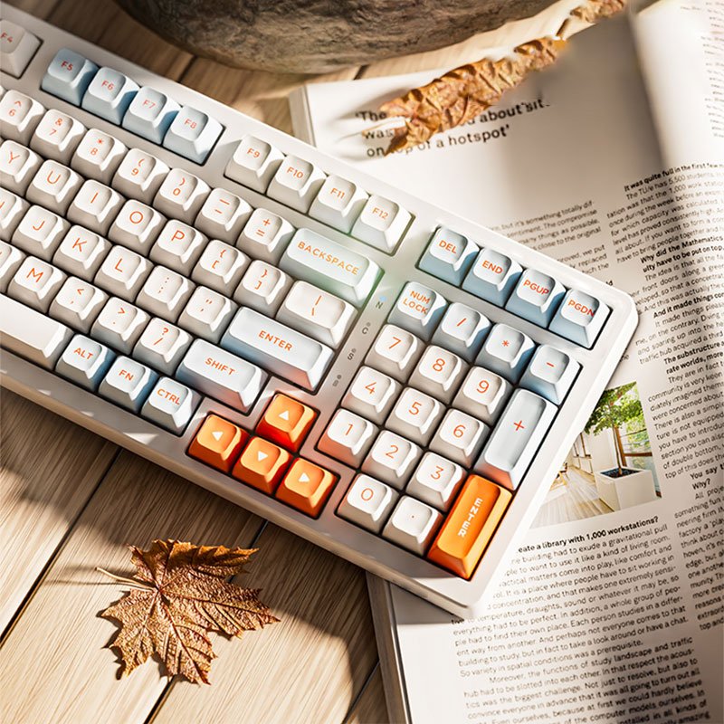 98 Keys Wireless Keyboard Bluetooth Multi Mode RGB Can DIY Hot Swappable Mechanical Keyboard Custom Wholesale