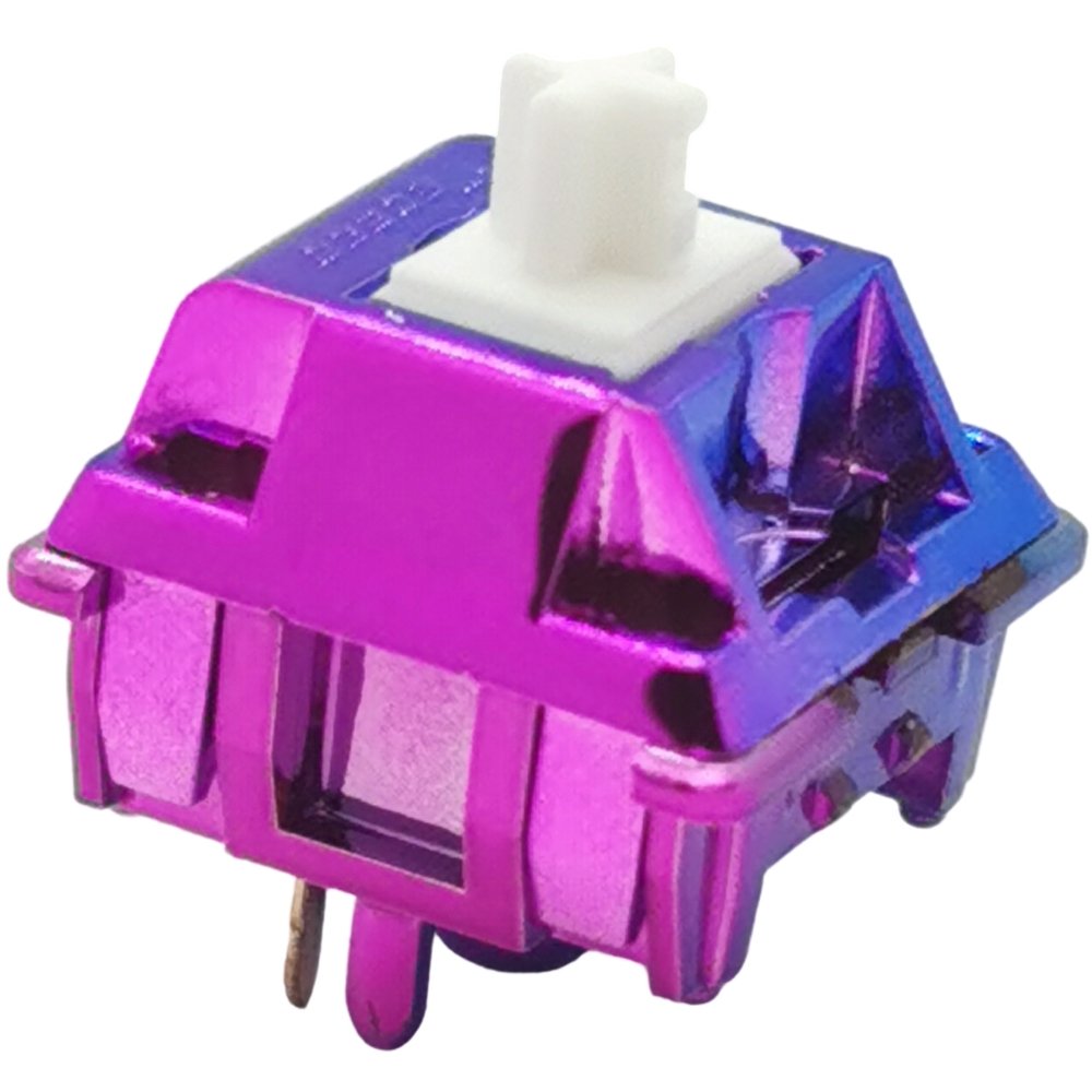 Tecsee Progressive PC housing aluminum coated UPE or POM metal switch linear tactile lever double gold spring keyboard switch