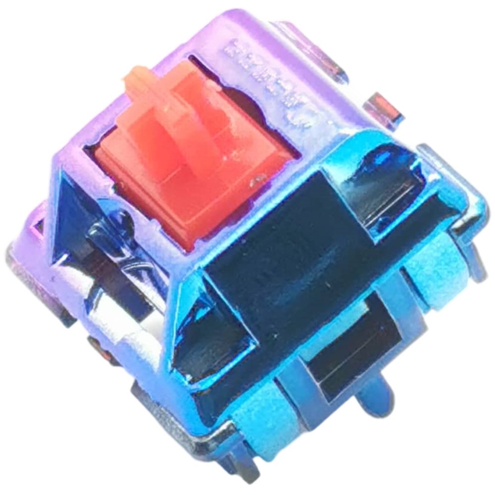Tecsee Progressive PC housing aluminum coated UPE or POM metal switch linear tactile lever double gold spring keyboard switch