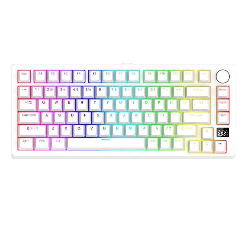 OUSAID DK82 Mini RBG Backlit Mechanical keyboard Hot Swap PBT Keycaps Wireless Keyboard
