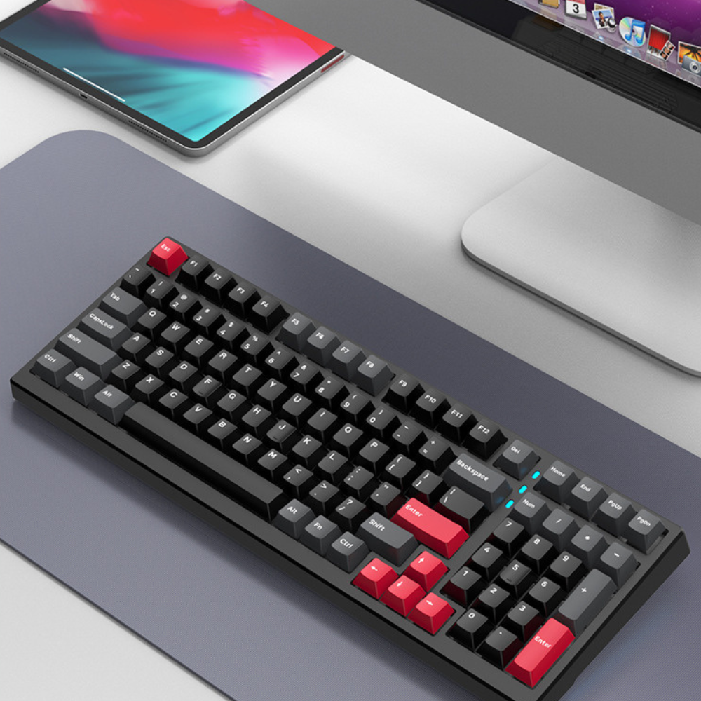 XINMENG X98 Hot Sale customized three-mode Bluetooth mechanical keyboard Gasket structure game full key hot-swap axis wireless