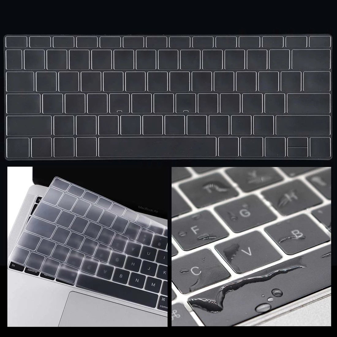 Transparent Silicone Case for Huawei Protective Film for MateBook 13 Intel / MateBook 13 AMD 2020 Us Models