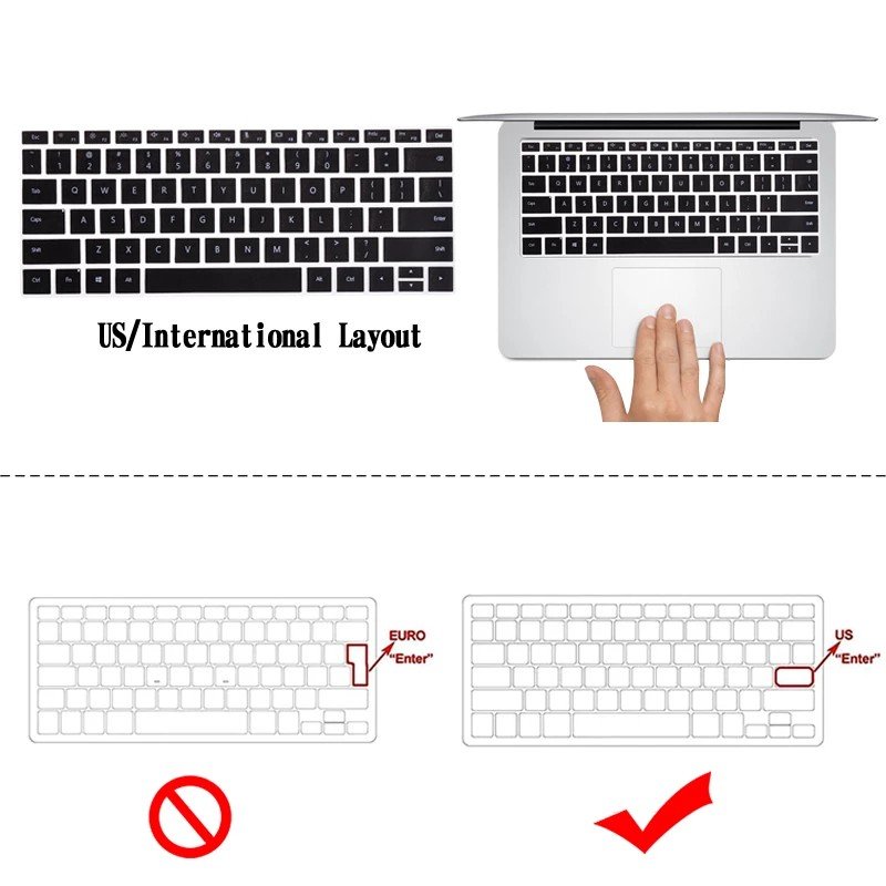 Transparent Silicone Case for Huawei Protective Film for MateBook 13 Intel / MateBook 13 AMD 2020 Us Models