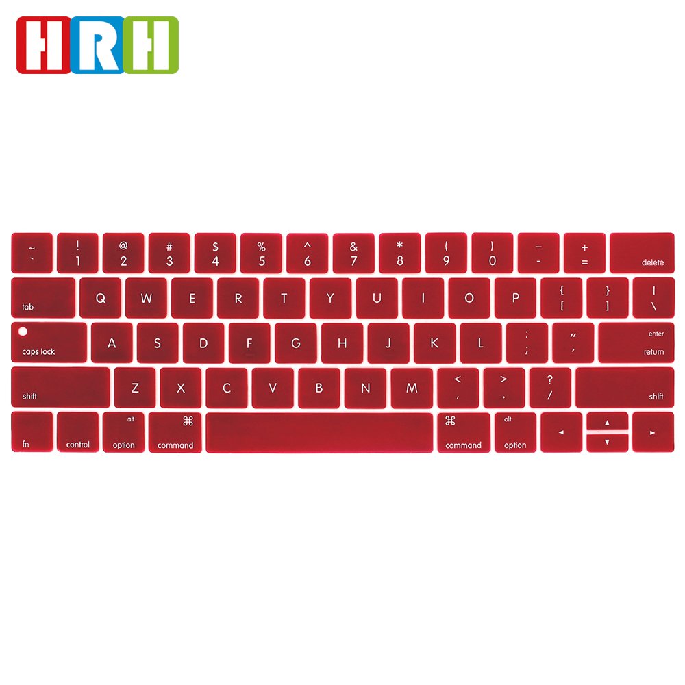 Silicone Colorful Laptop Keyboard Cover Skin for Macbook Pro Touch Bar 13 15 English A2159 A1706 Laptop Keyboard