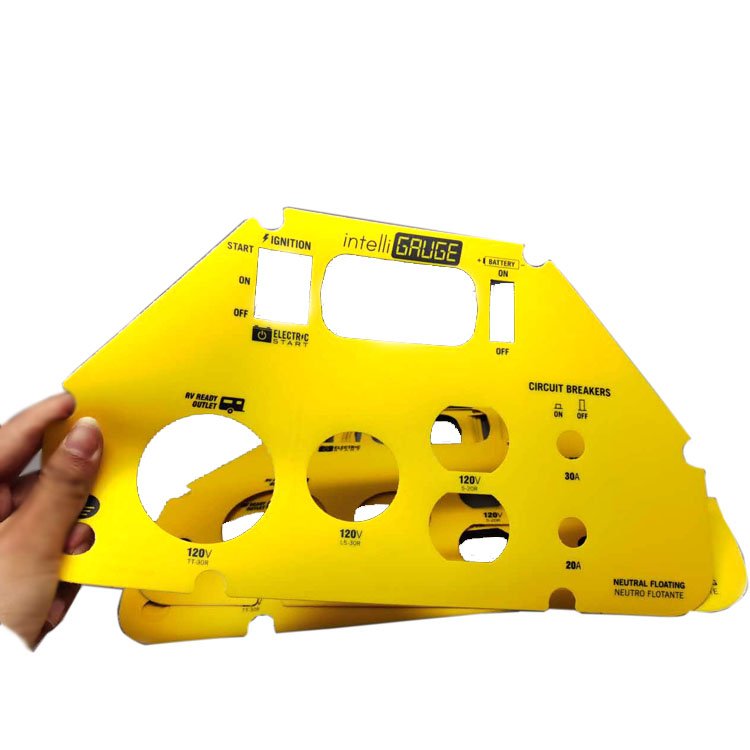 custom control front panel heavy duty label industry machine membrane switch keyboard polycarbonate laser cut panel sticker
