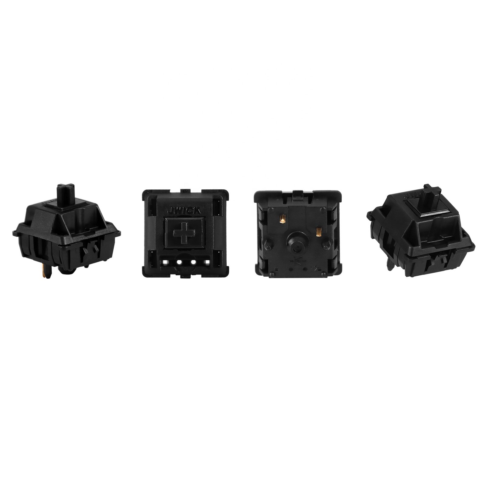 JWICK JWK Ultimate Black Linear Switch 5 Pins Keyswitches 58.5g with Full Nylon Housing JWK Keyboard Switches